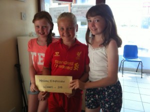 Mission Impossible Winners 2013