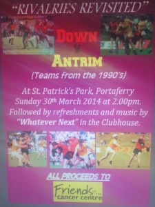 Rivalries Revisited 30 March 2014 Portaferry